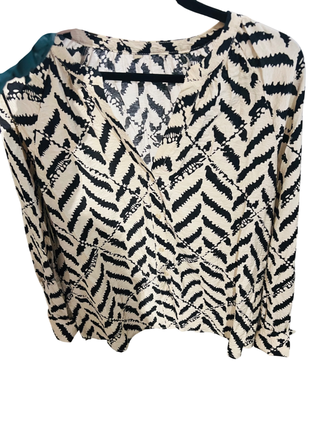 Soyaconcept Bluse Beige Schwarz Gr.: M