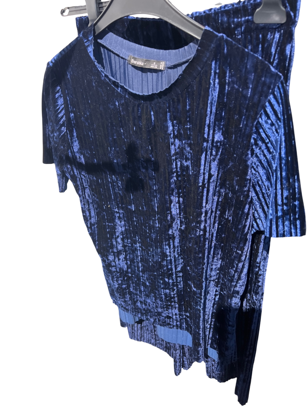 Bershka T-Shirt Blau Gr.: S
