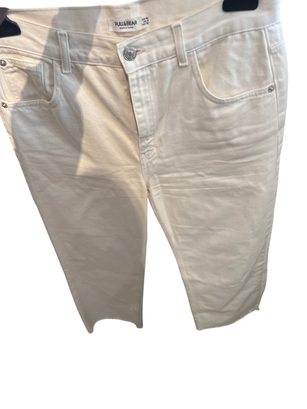 PULL&BEAR Jeans Weiß Gr.: L