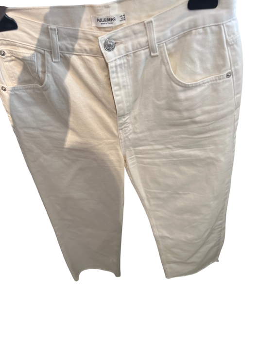 PULL&BEAR Jeans Weiß Gr.: L