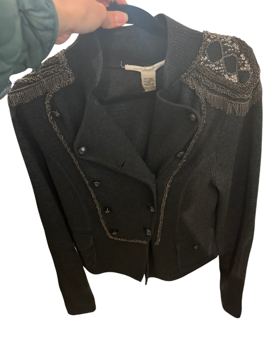 Diane v. Fürstenberg Wollblazer Grau Gr.: L
