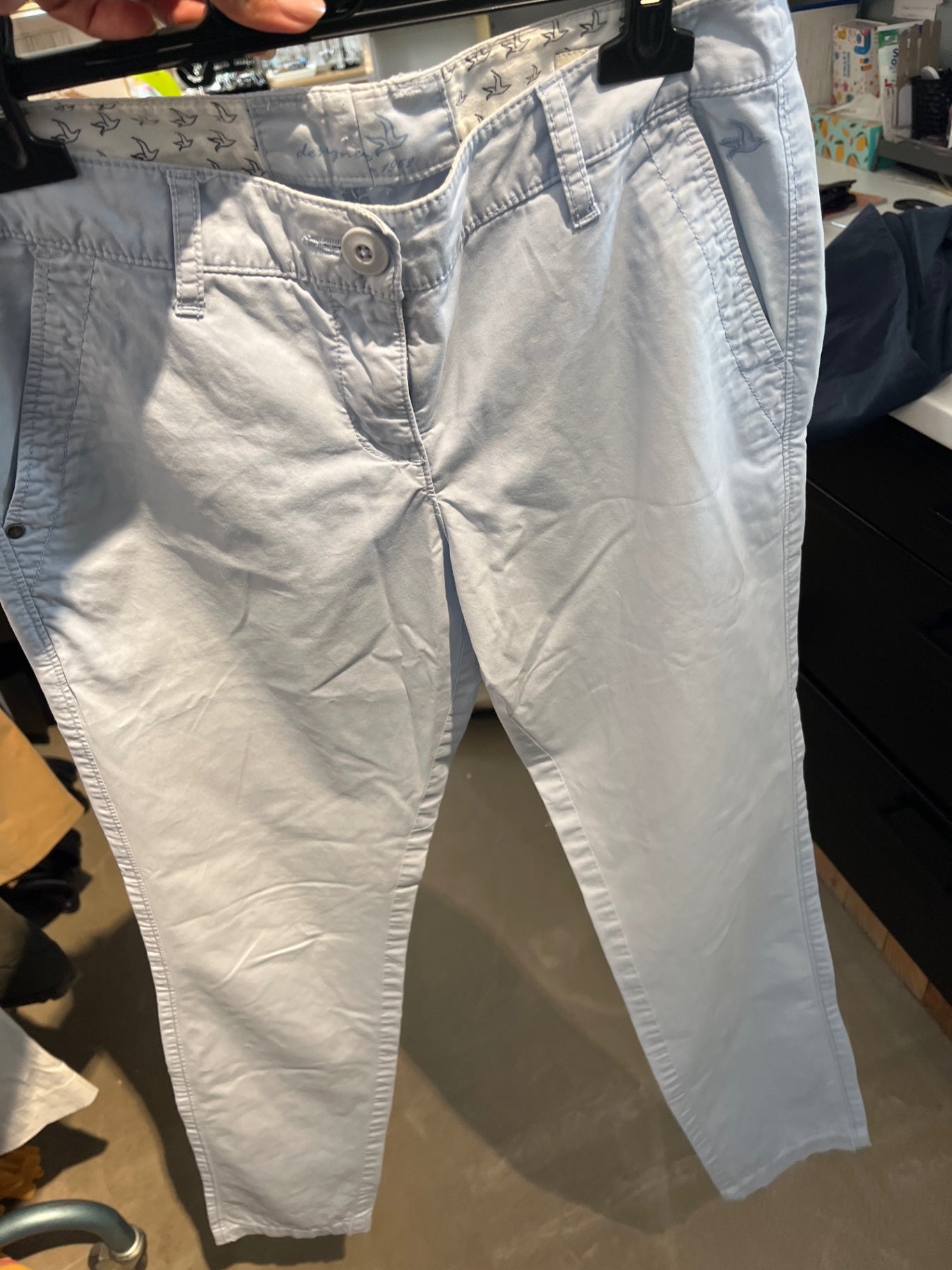 Unbekannt Chino Hellblau Gr.: XS