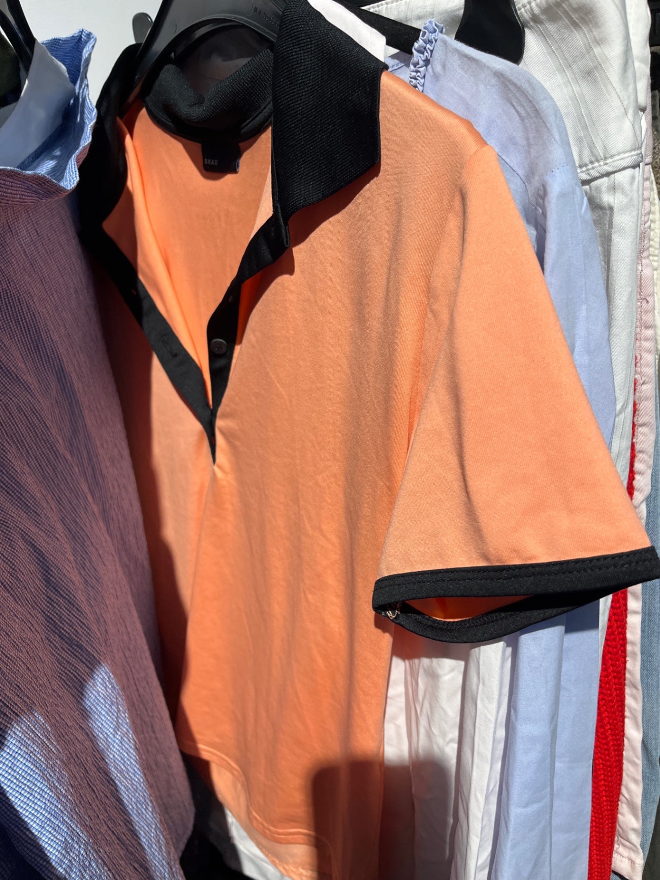 BRAX Golf Shirt Koralle schwarz Gr.: M
