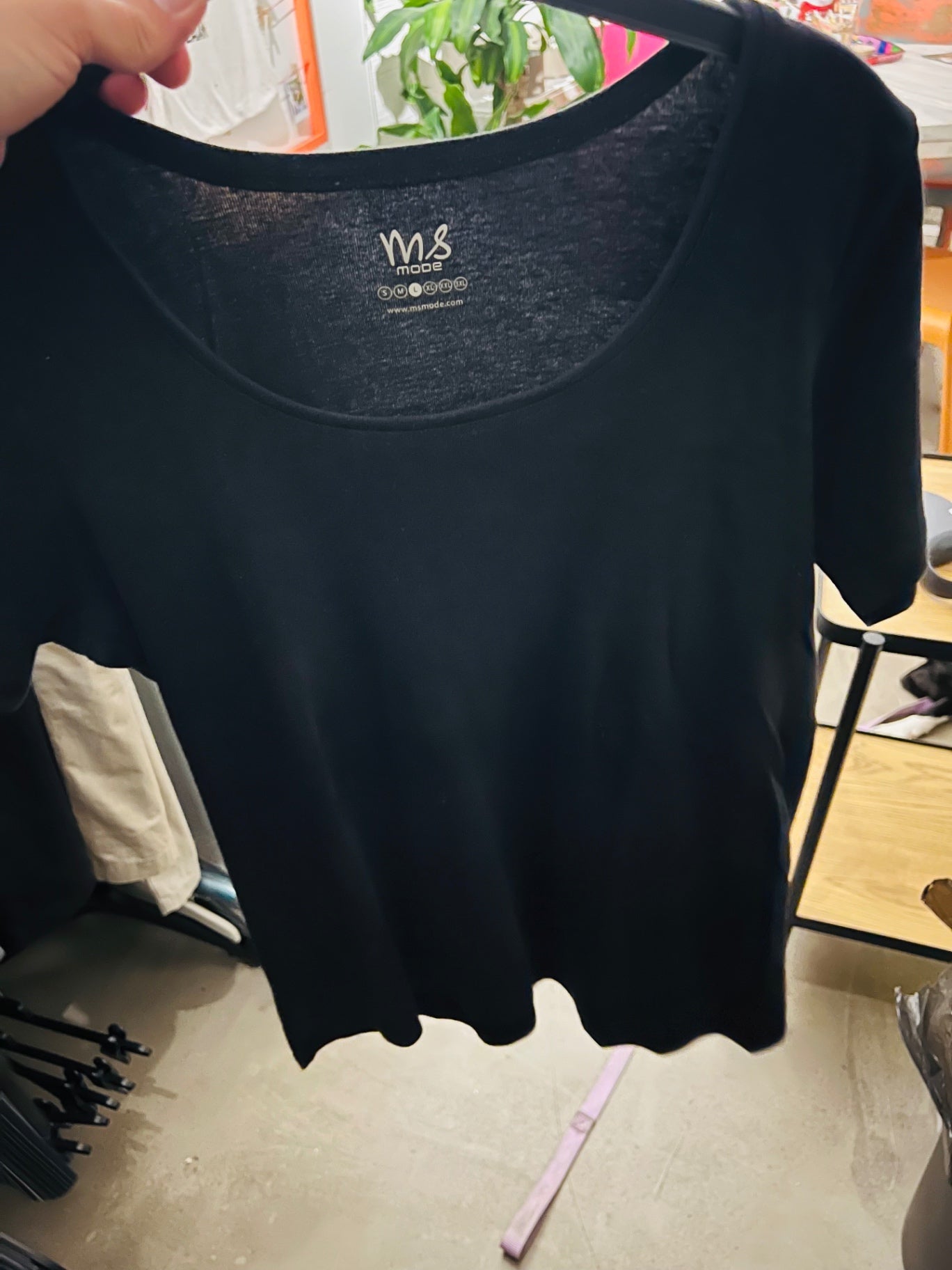 ms mode T-Shirt Schwarz Gr.: XL