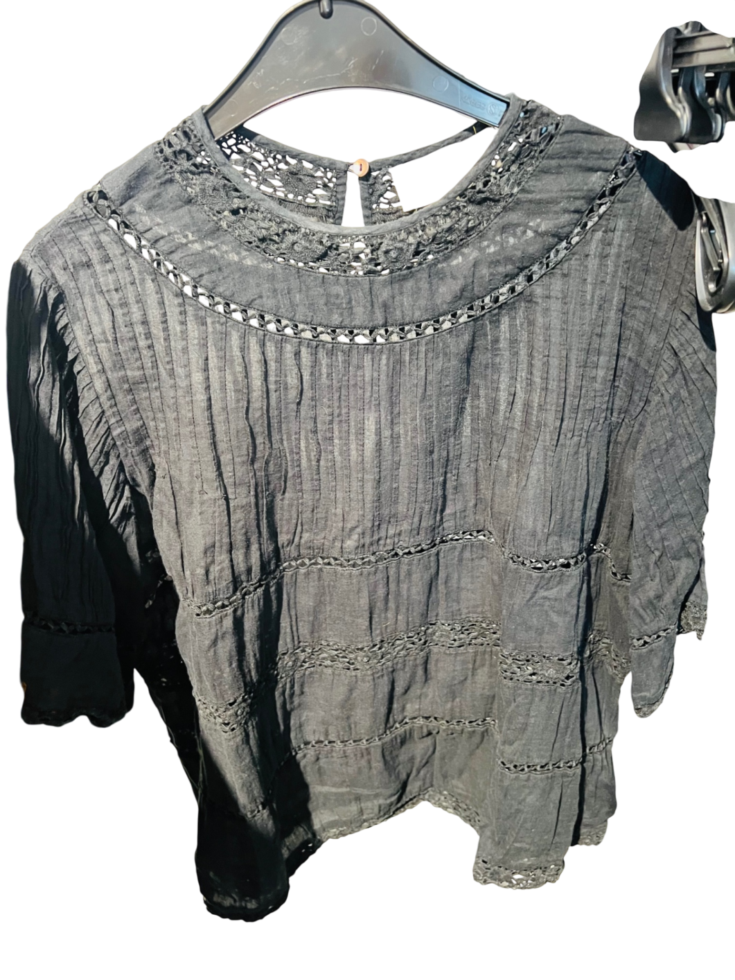 Bluse Schwarz Gr.: M