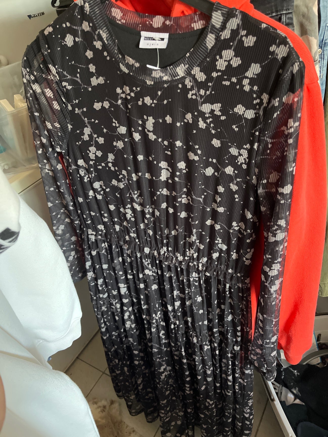 Noisy May Kleid Schwarz und Weiß Gr.: S