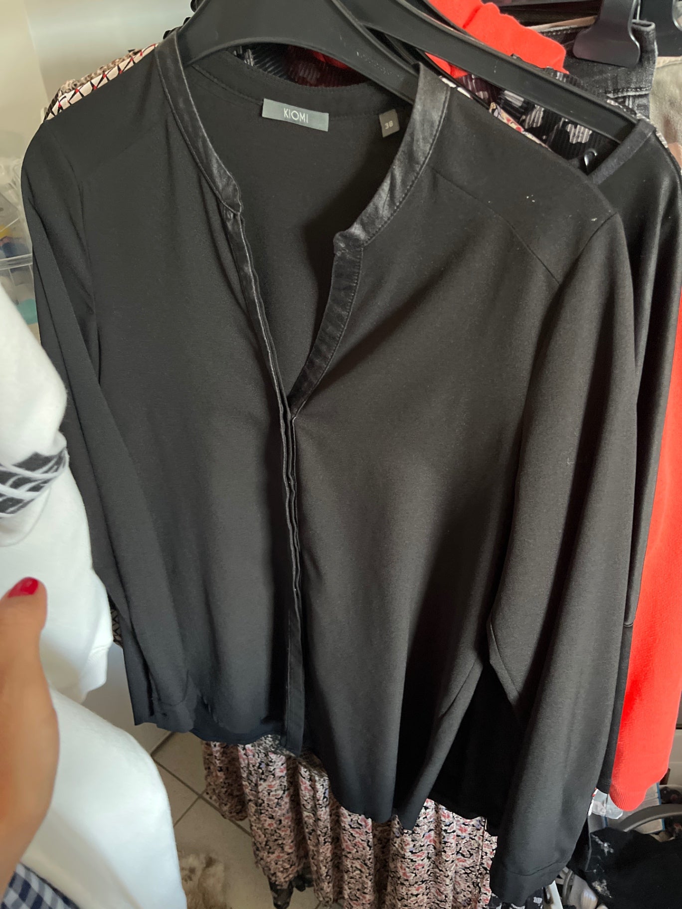 KIOMI Bluse Schwarz Gr.: 38