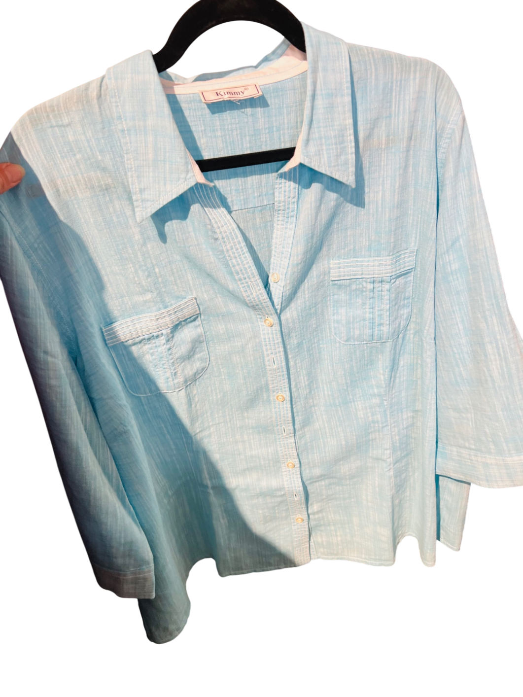 Kimmy Bluse Hellblau Gr.: 3XL