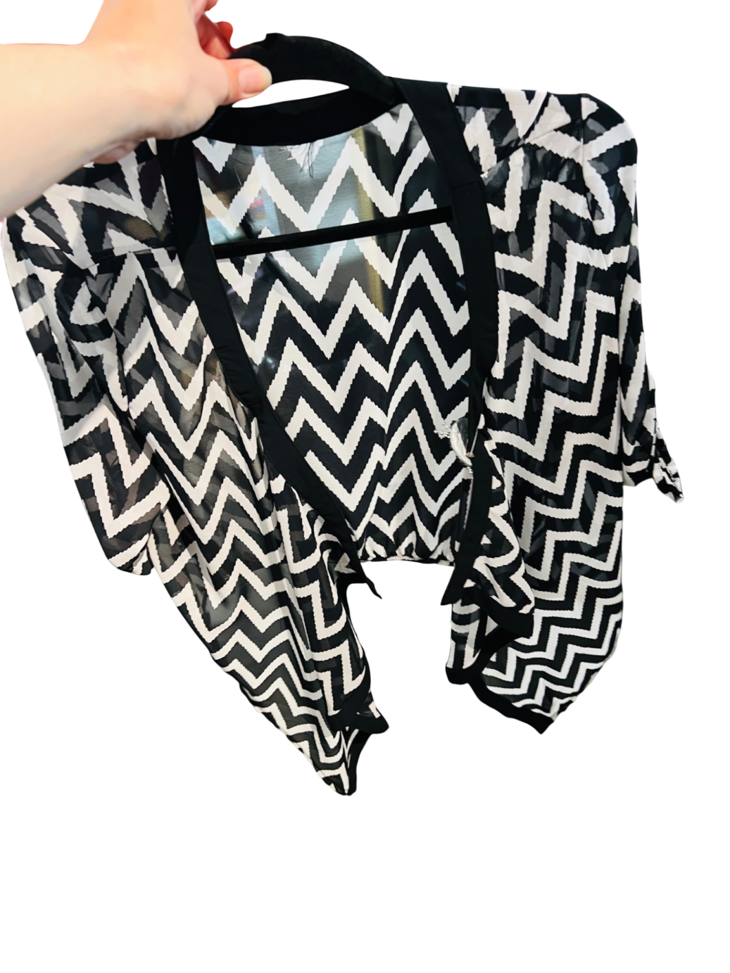 Bluse Schwarz und Weiß Gr.: S