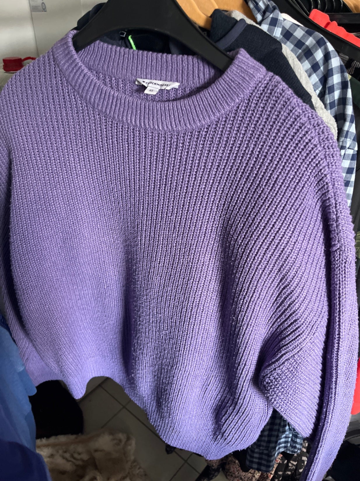 Clockhouse Pullover Lila Gr.: XS