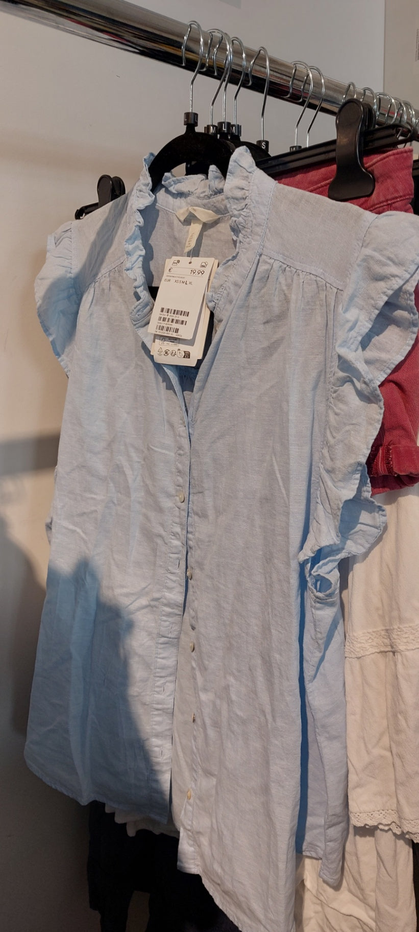 H&M Bluse Hellblau Gr.: L