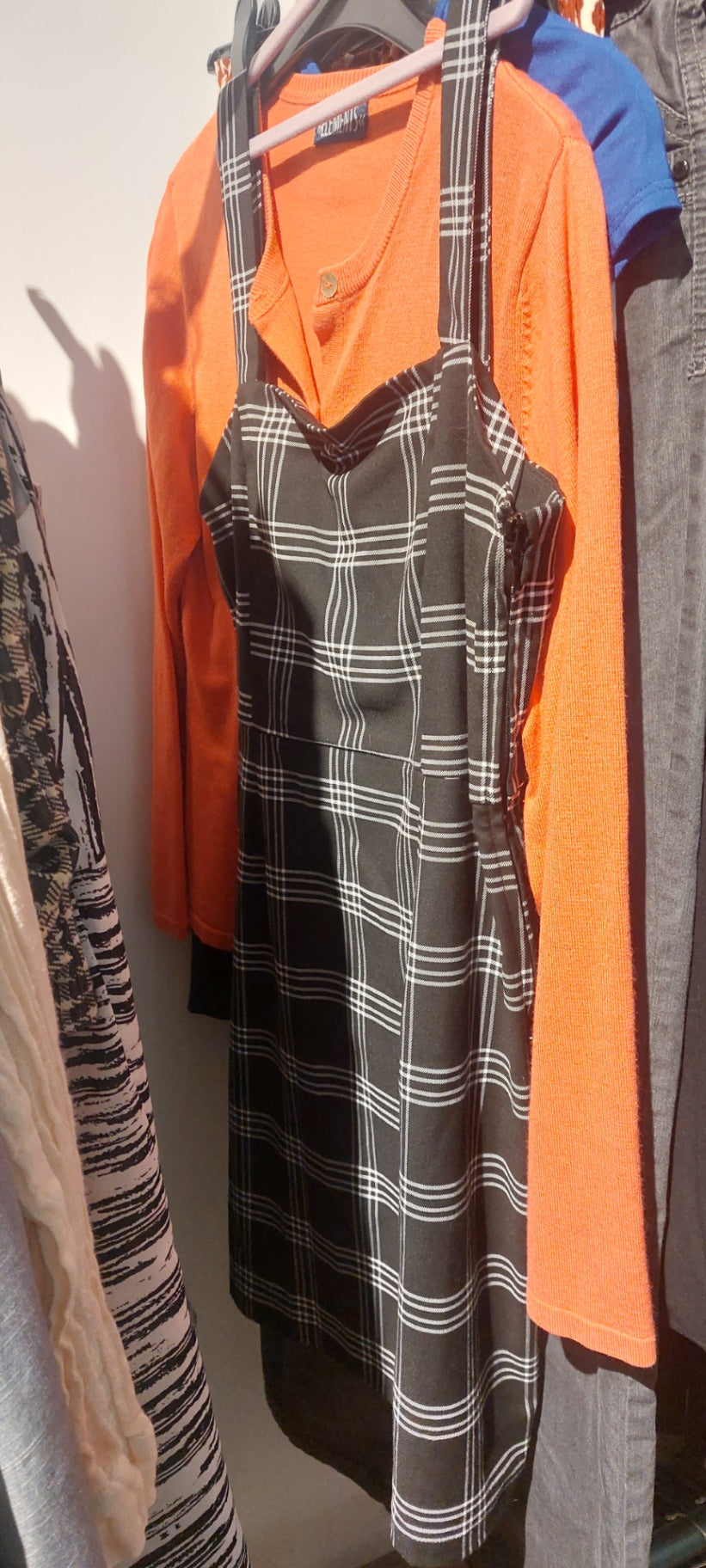 DIVIDED Kleid Schwarz und Weiß Gr.: 40