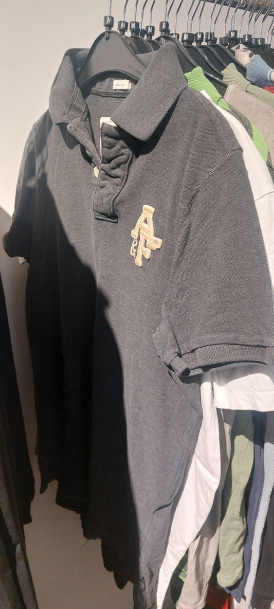 Abercrombie & Fitch Poloshirt Grau Gr.: M