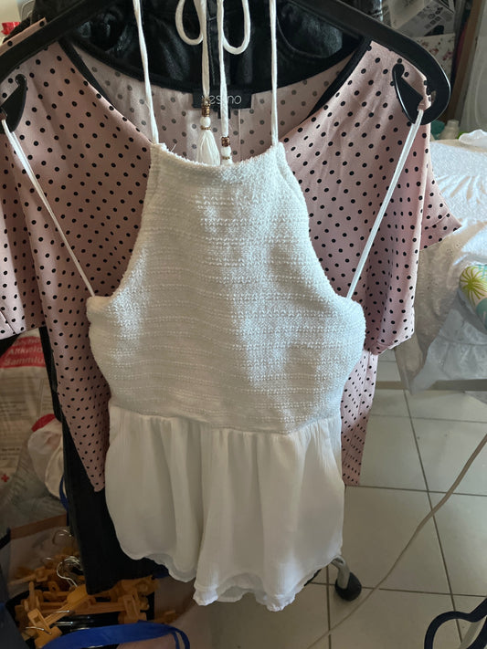 Superdry Jumpsuit Weiß Gr.:38