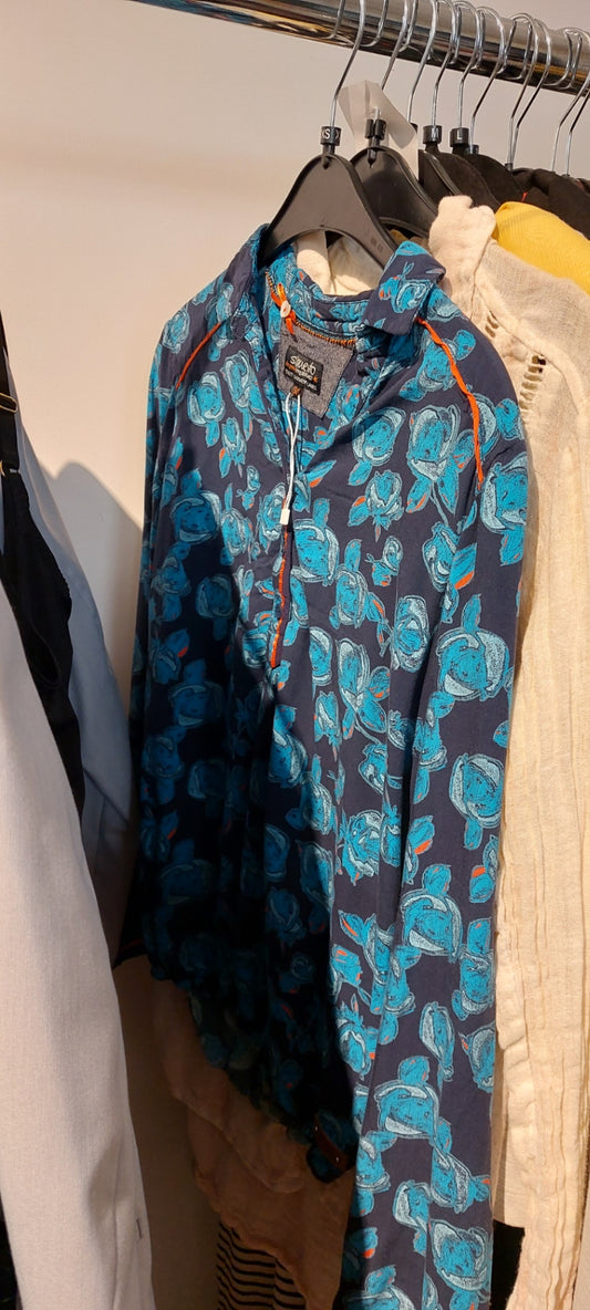 S'Questo Bluse Blau Gr.: 34
