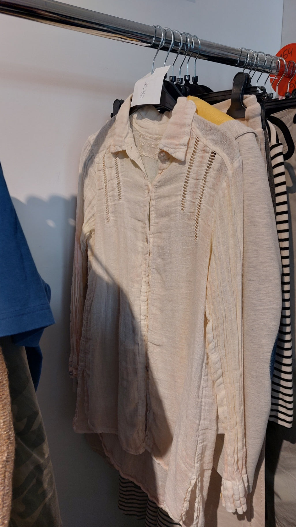 E-Woman Bluse Creme Gr.: M