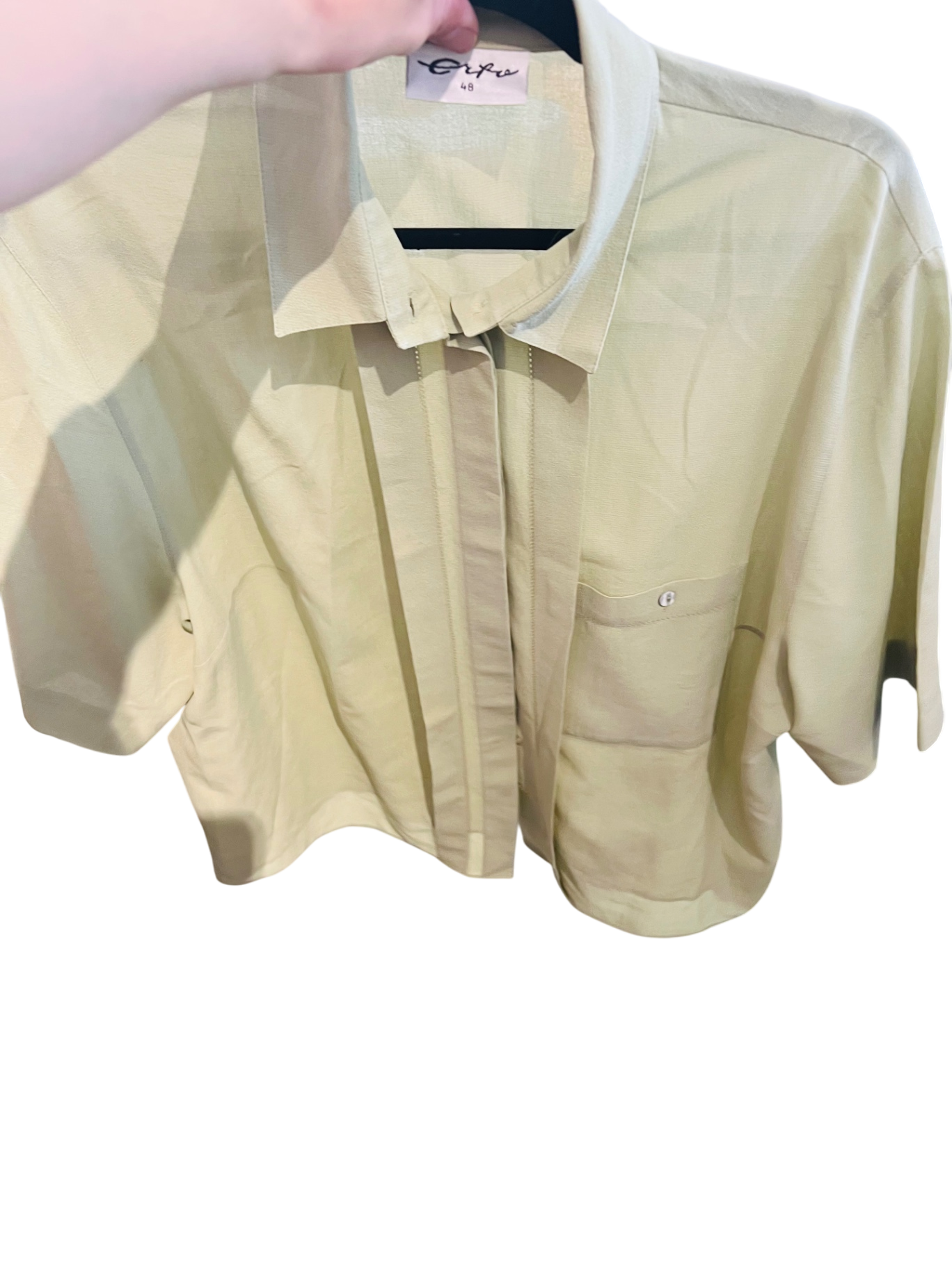 Vintage Bluse Beige Gr.: 48