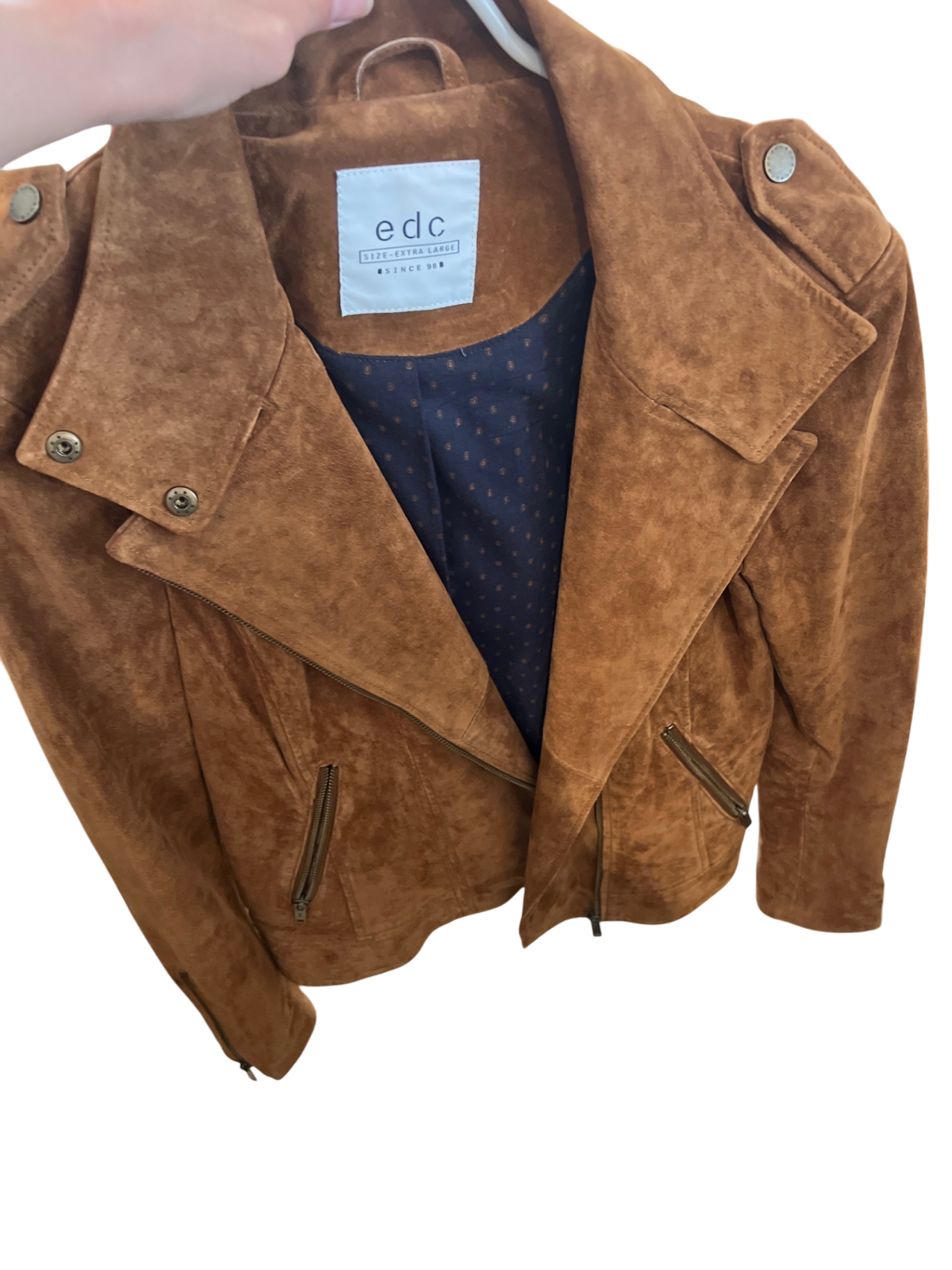 edc Lederjacke Braun Gr.: XL