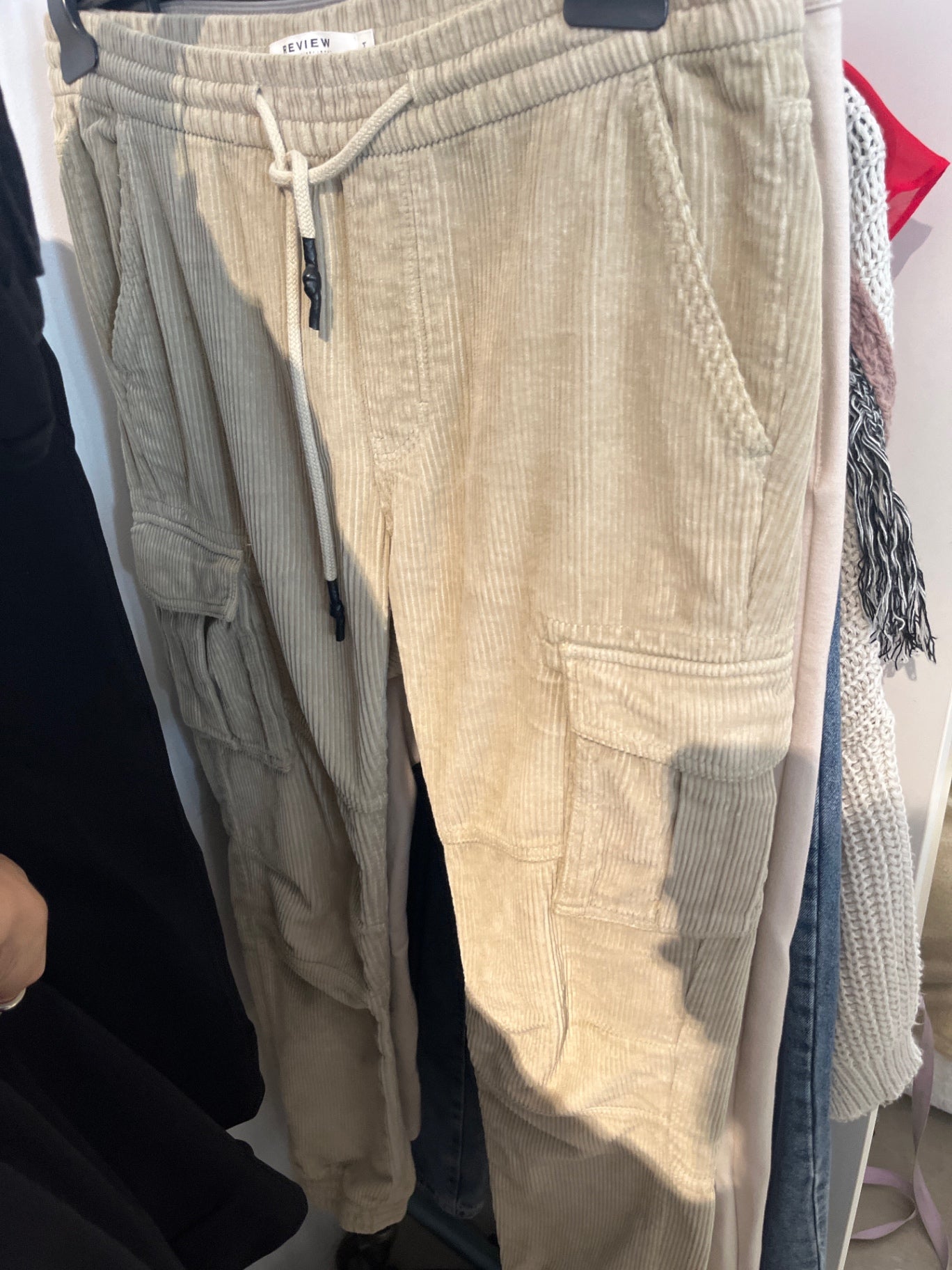 REVIEW Cordhose Beige Gr.: M