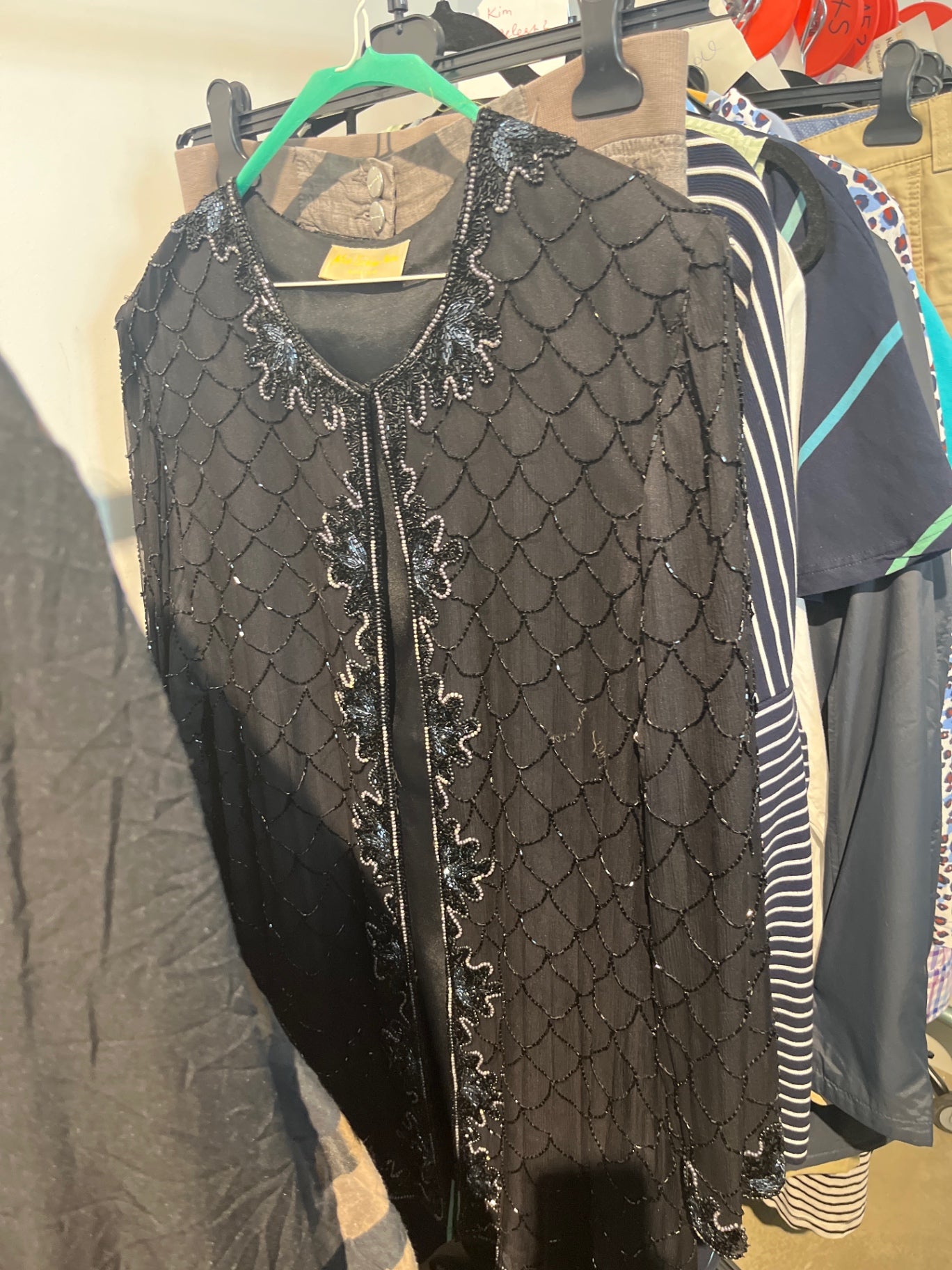 Mode Exclusive Jacke Perlen 