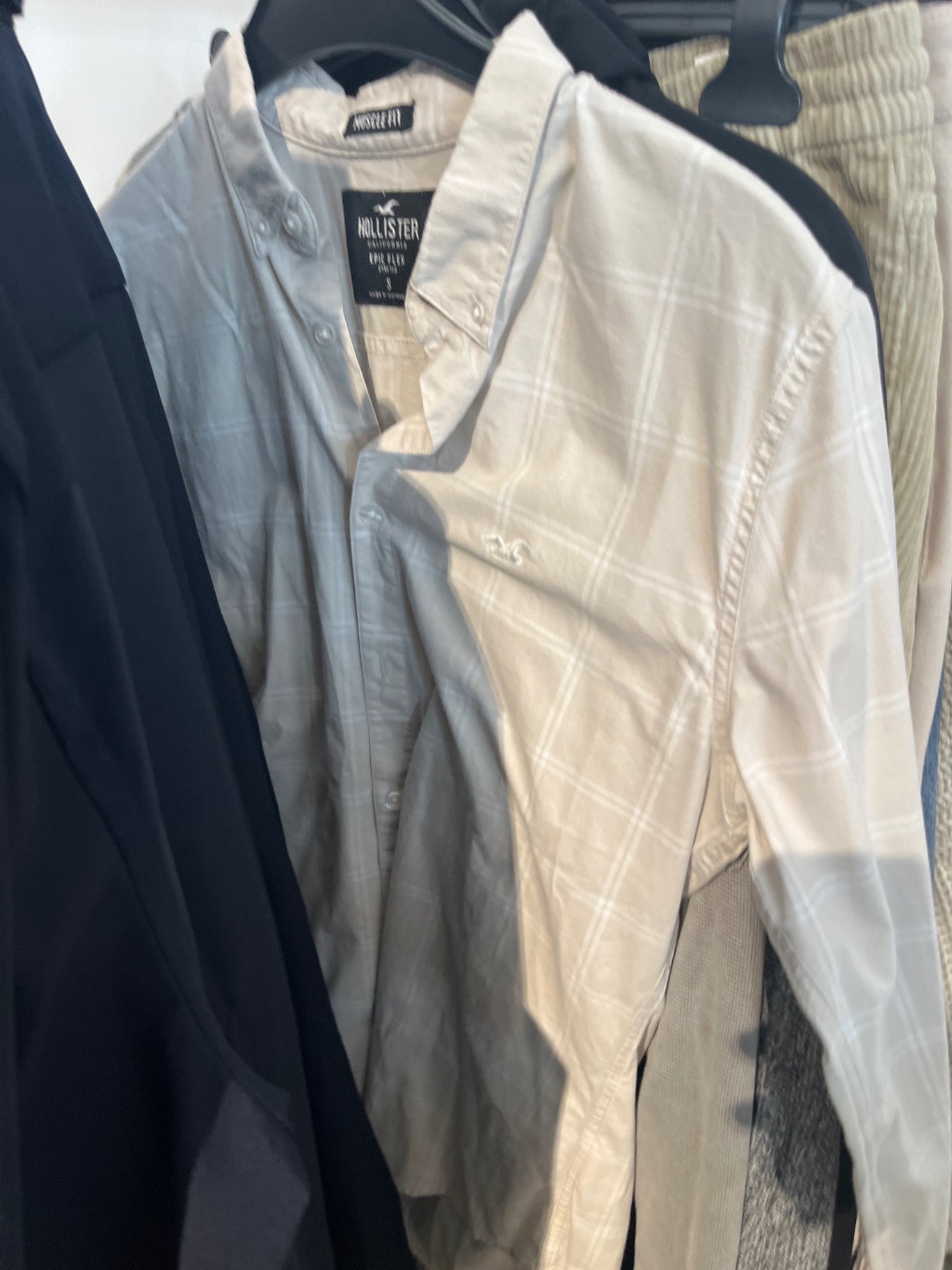 Hollister Hemd Hellbeige Gr.: S