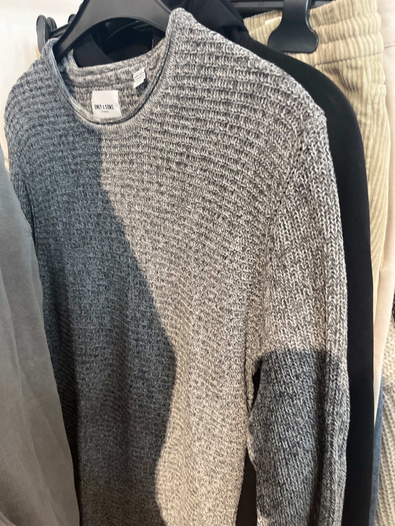 ONLY & SONS Pullover Grau Gr.: M