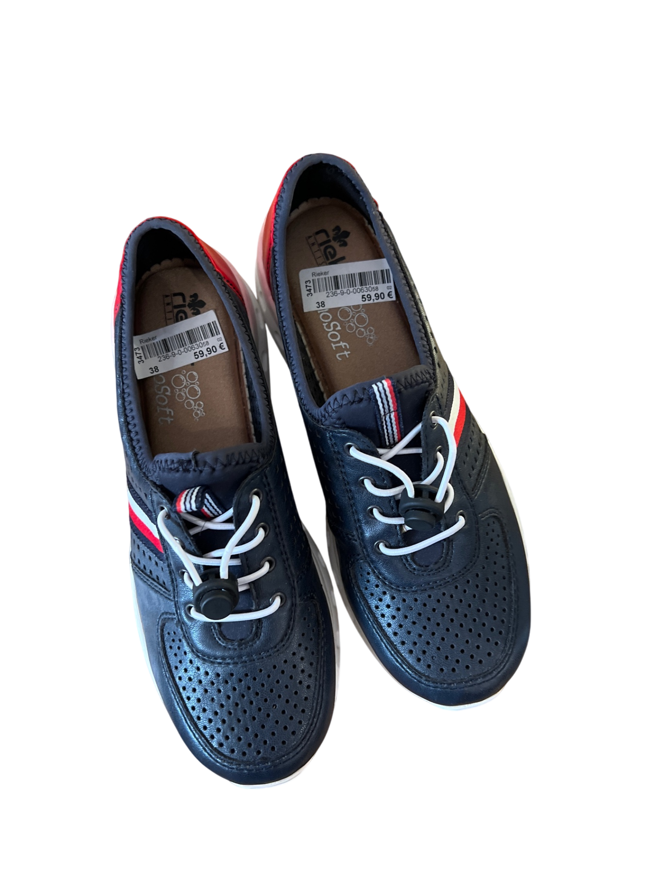 NEU Rieker Schuhe Blau Gr.: 38