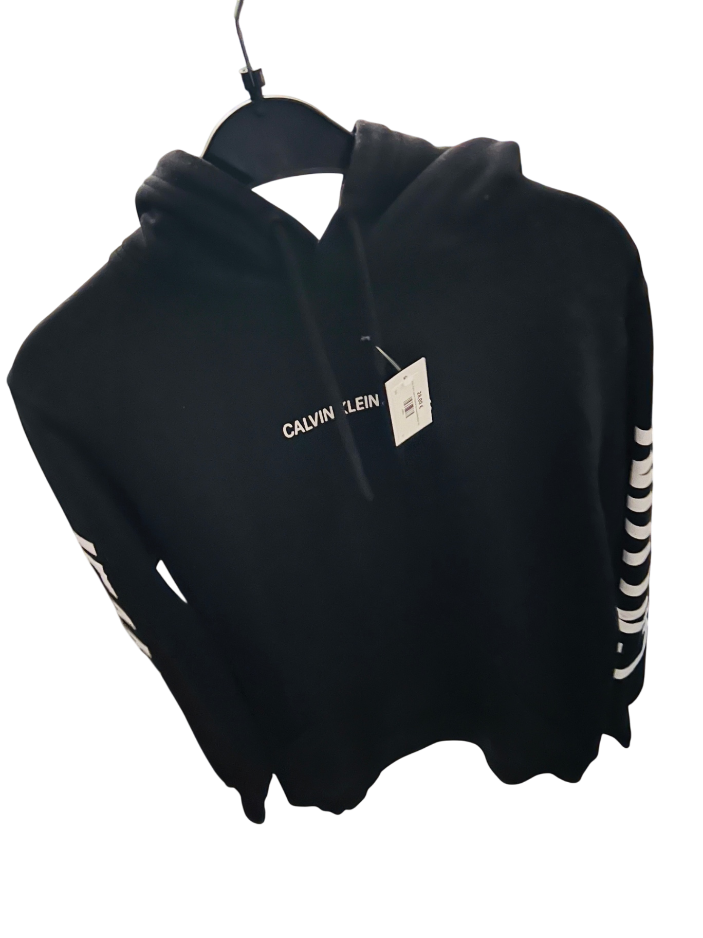 Calvin Klein Jeans Hoodie Schwarz/Weiß Gr.: M