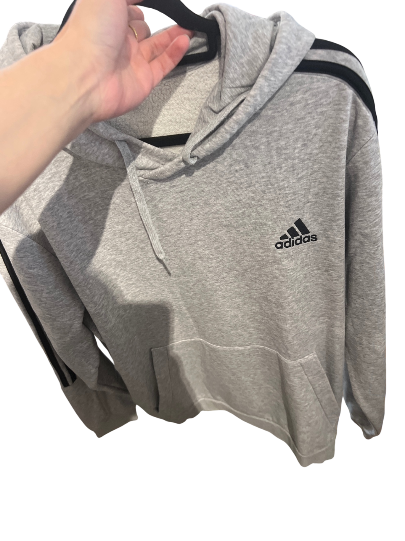 Adidas Hoodie Hellgrau Gr.: L