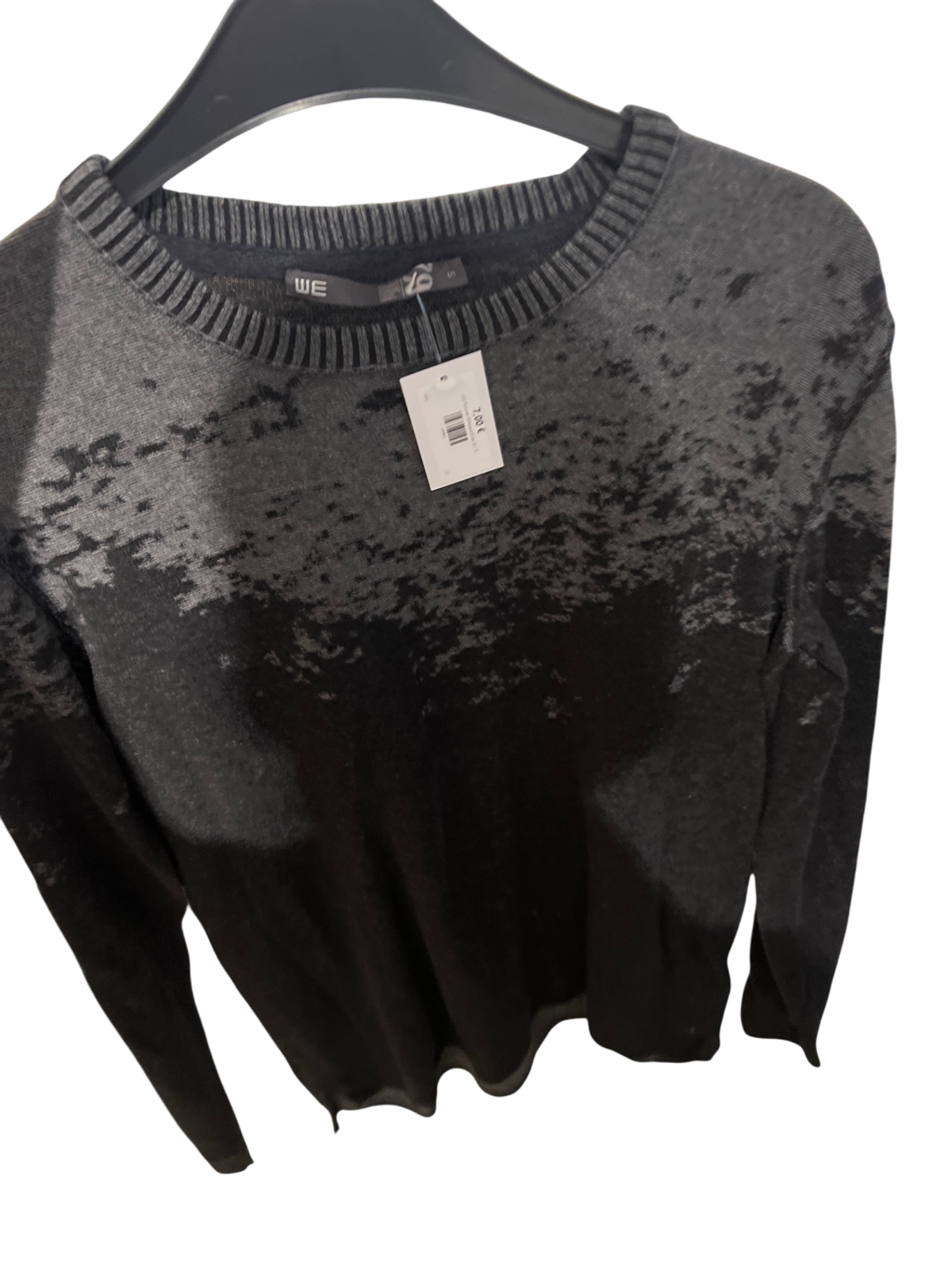 WE Pullover Schwarz/Grau Gr.: S