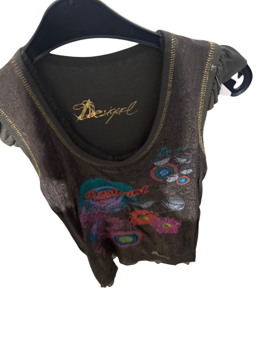 Desigual Top Braun Gr.: M