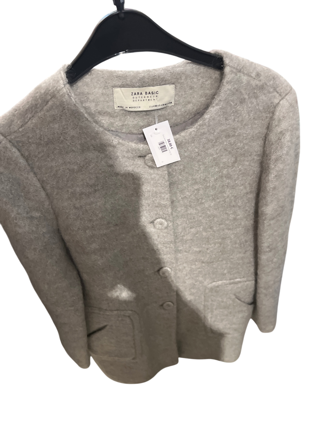 Zara Jacke Grau mit Mohair Gr.: M