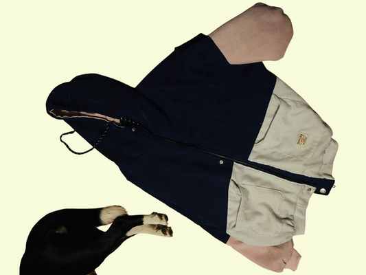 TRUE VINTAGE! Jacke Blau, Rosa Gr.: S