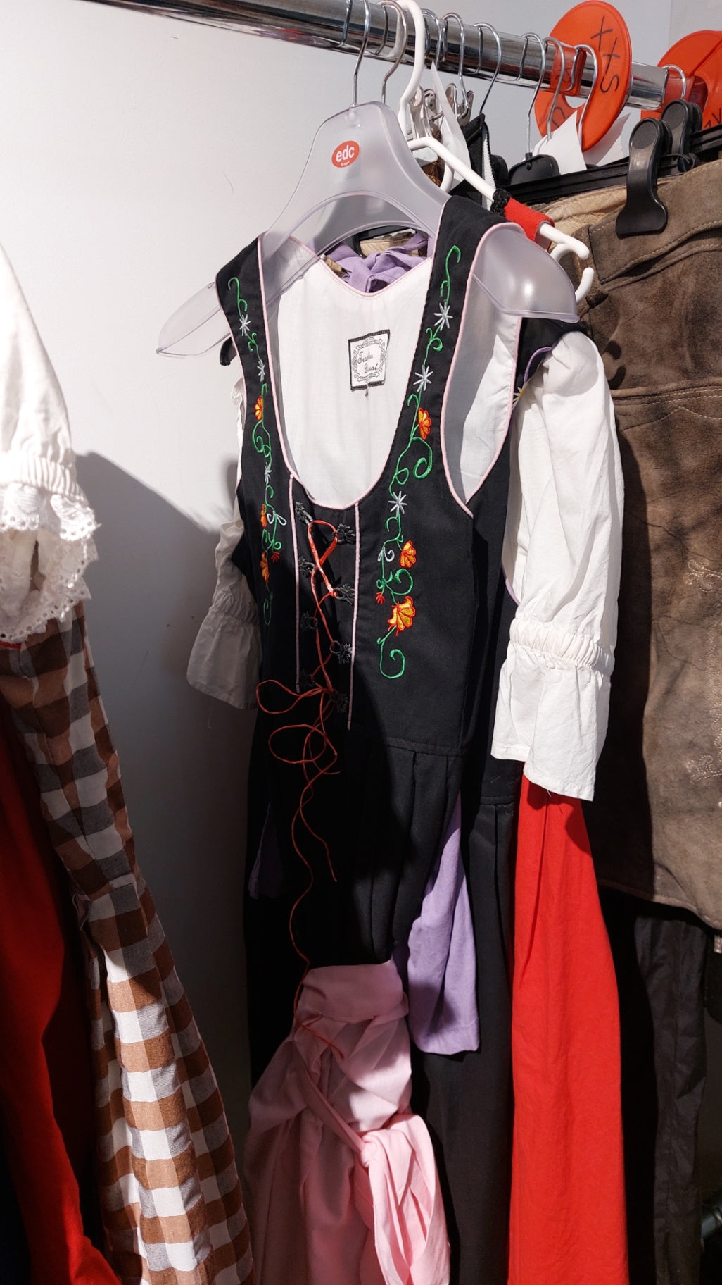 Trachtendiscount Dirndl Schwarz/Rosa Gr.: 34