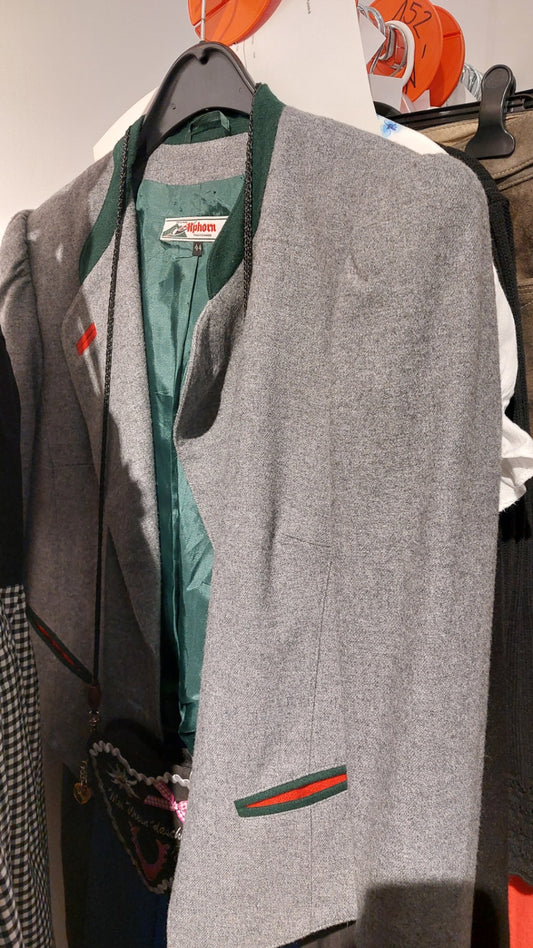 Alphorn Trachten Trachtenjacke Grau Gr.: 44