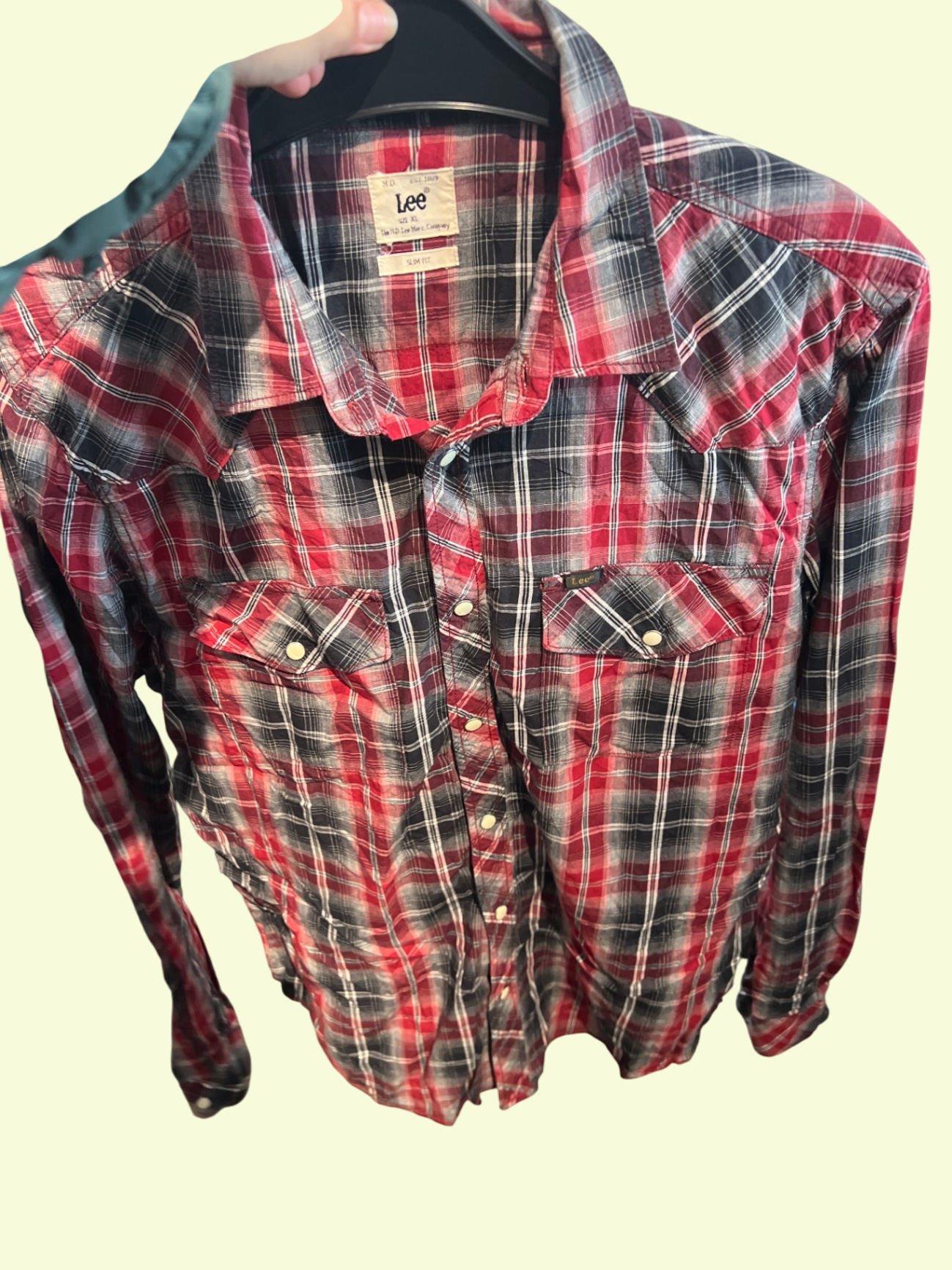 Lee Hemd Rot Gr.: XL