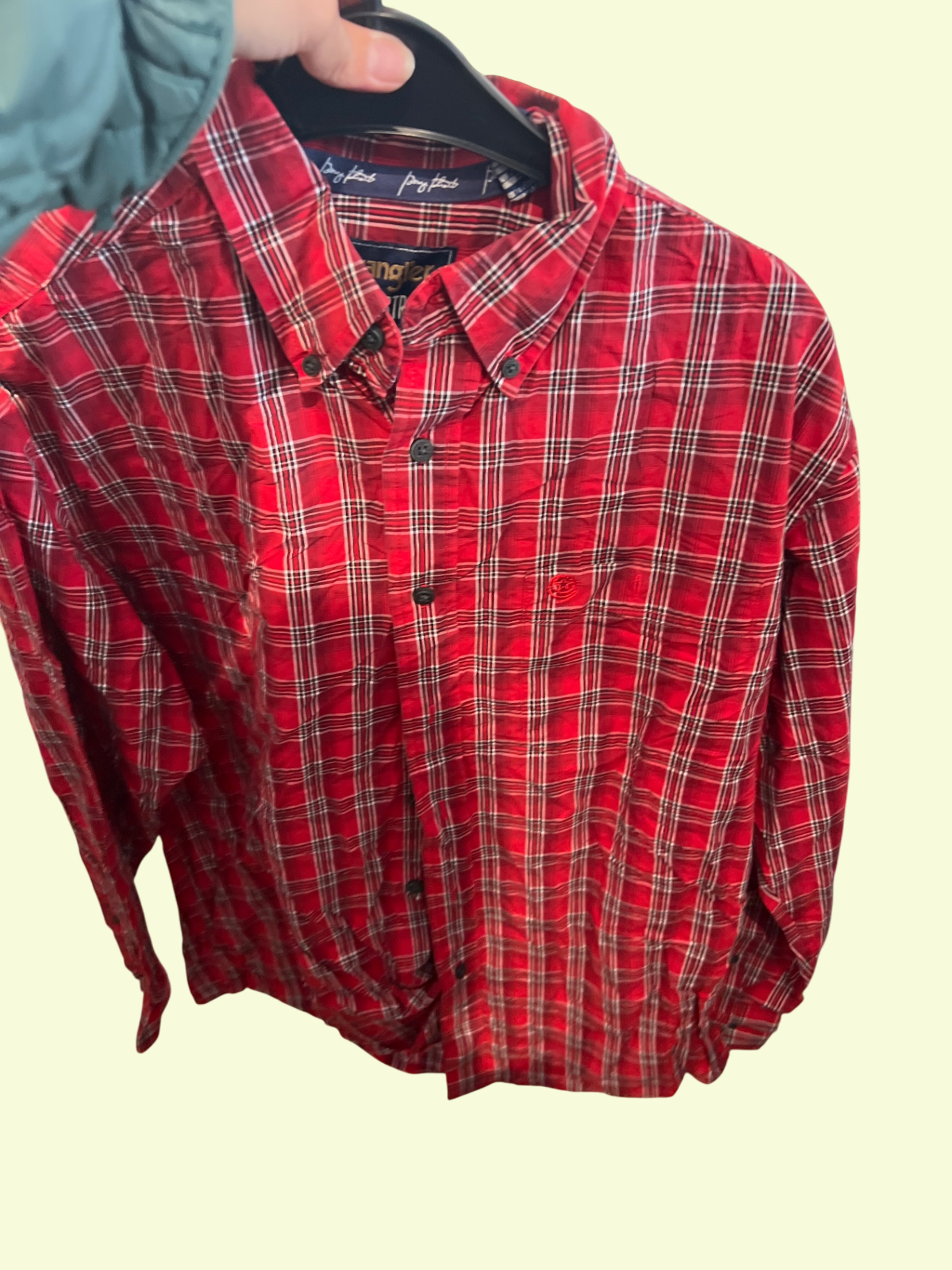 Wrangler Hemd Rot Gr.: M