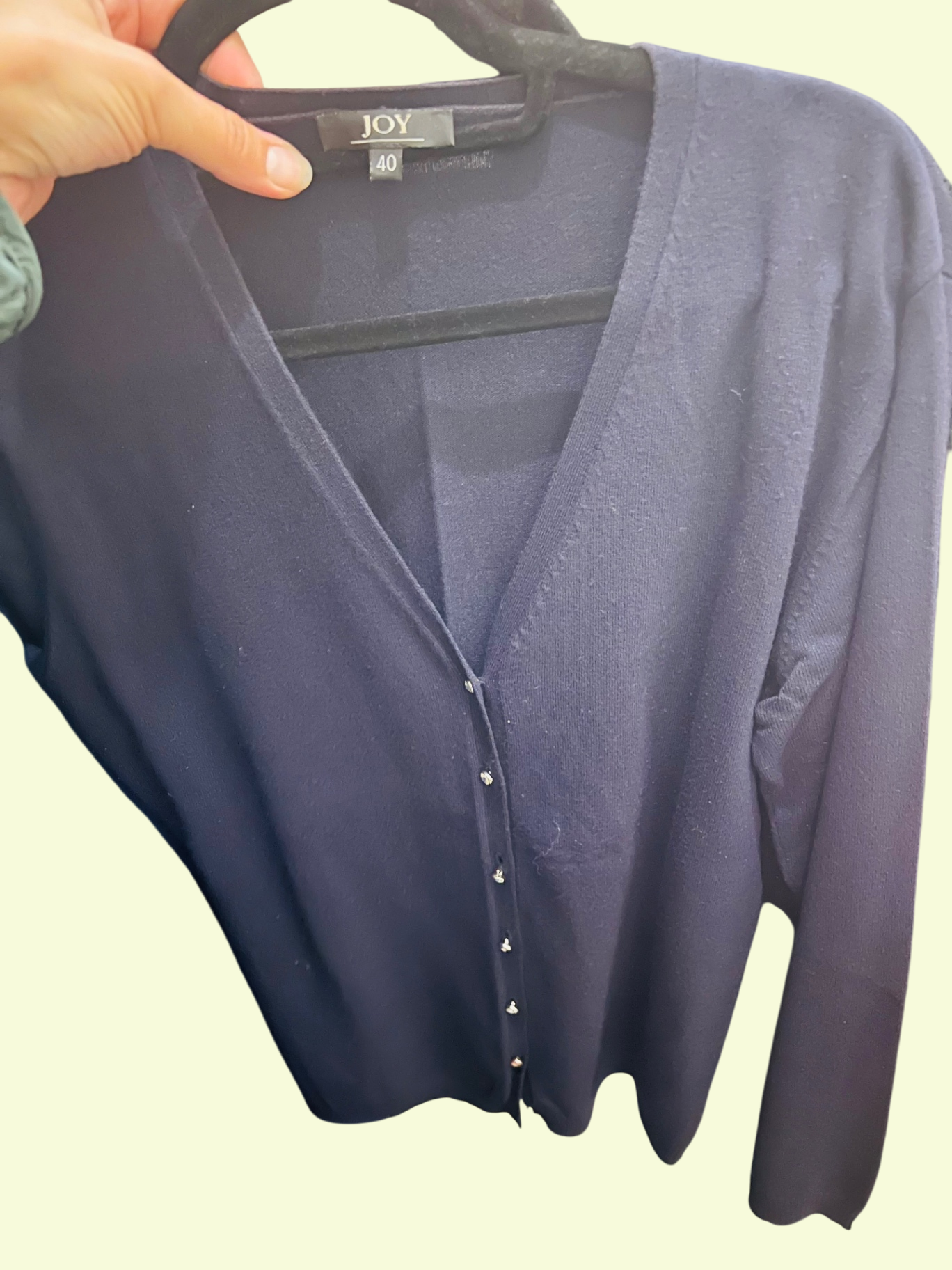 Joy Strickjacke Dunkelblau Gr.: 40