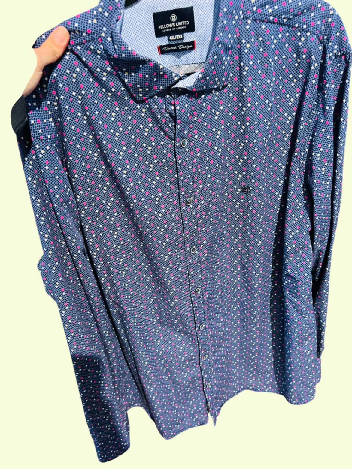 Fellows United Hemd Blau Gr.: 3XL