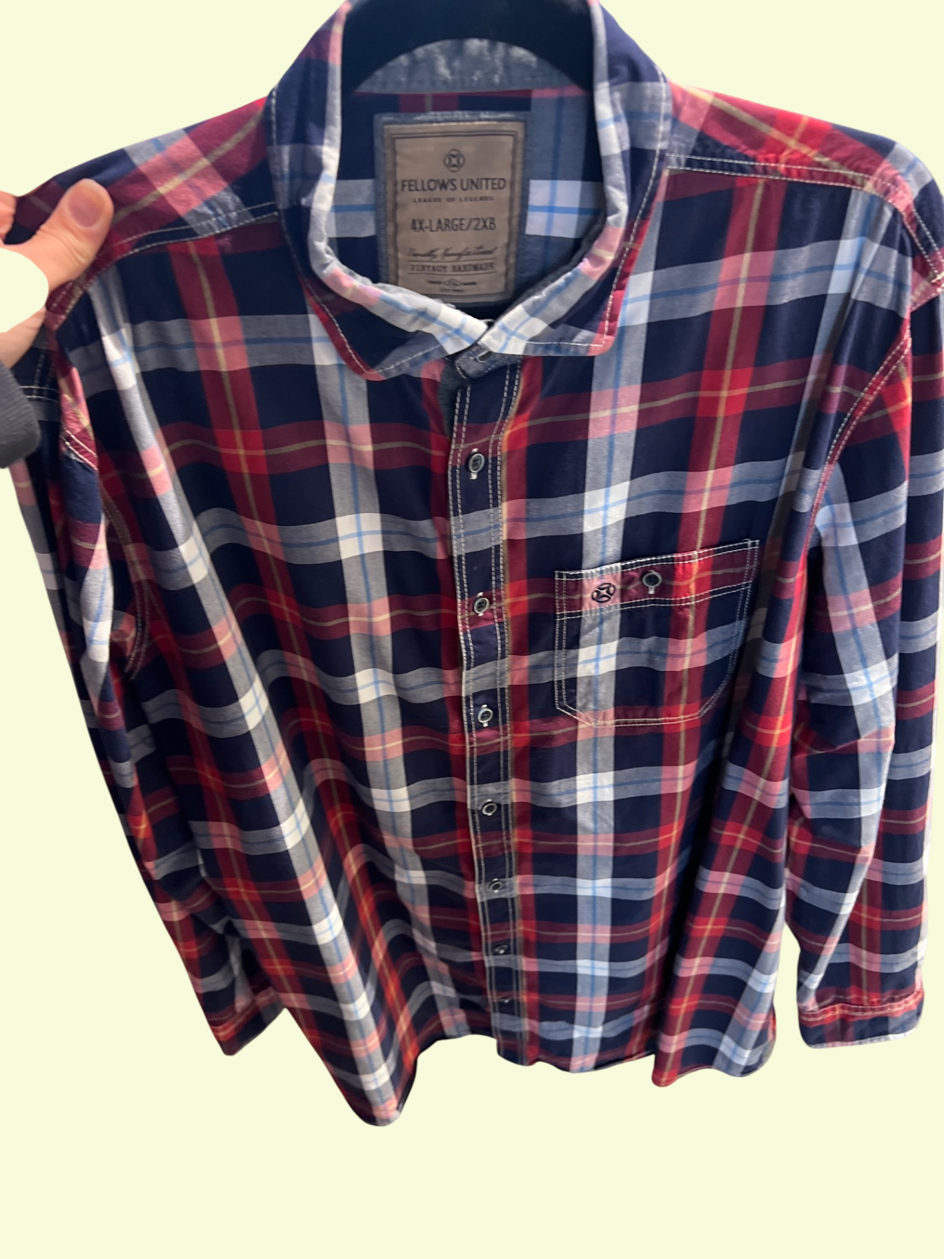 Fellows United Hemd Rot Gr.: 3XL