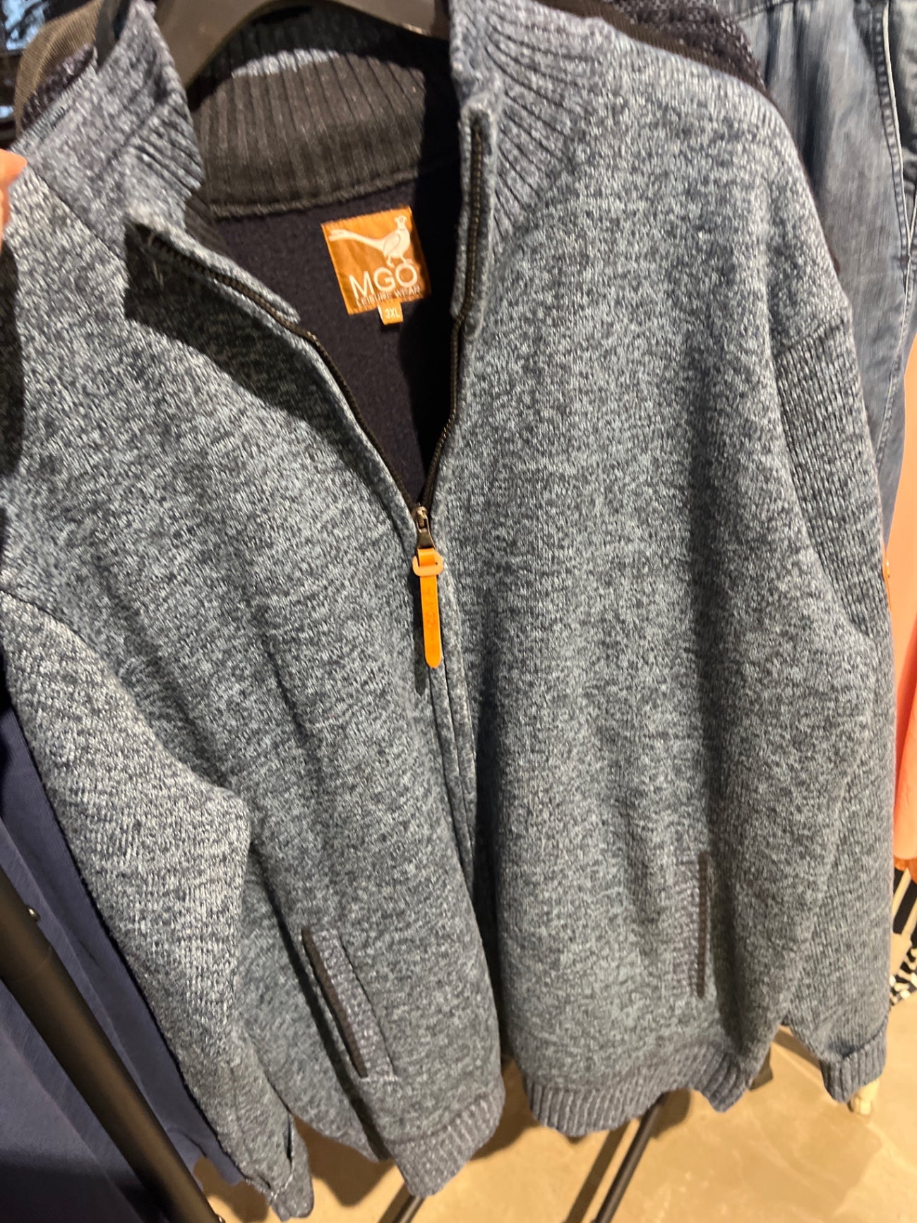 MGO Jacke Grau Blau Gr.: 3XL