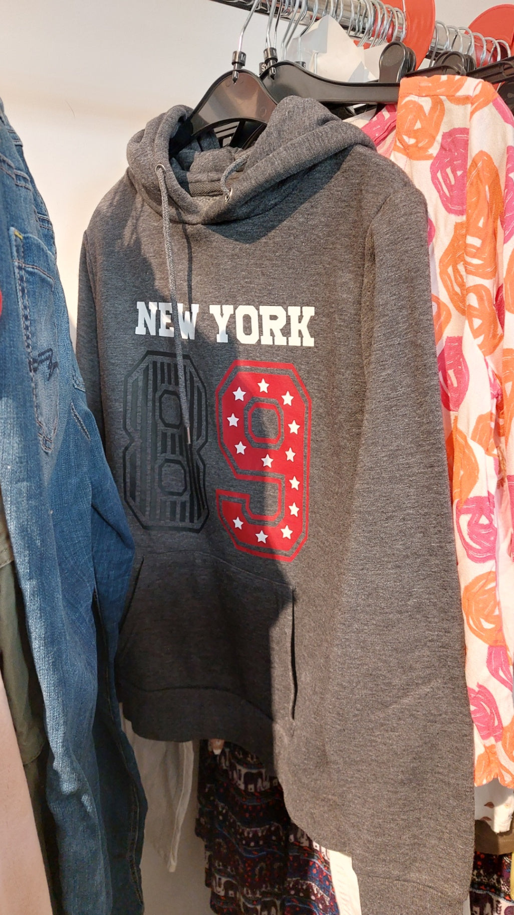 Hoodie Grau Gr.: M