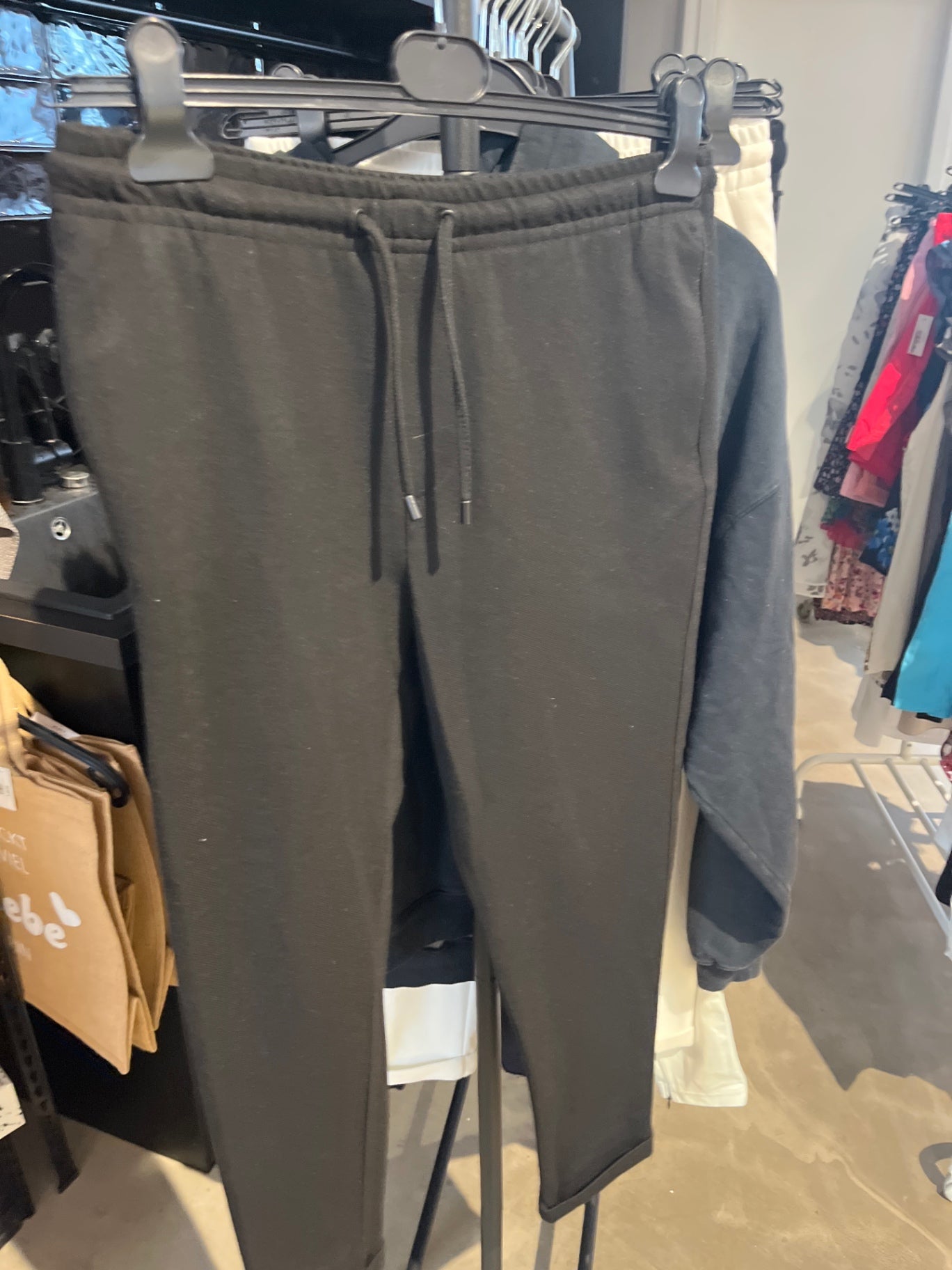 Stoffhose Schwarz Gr.: M