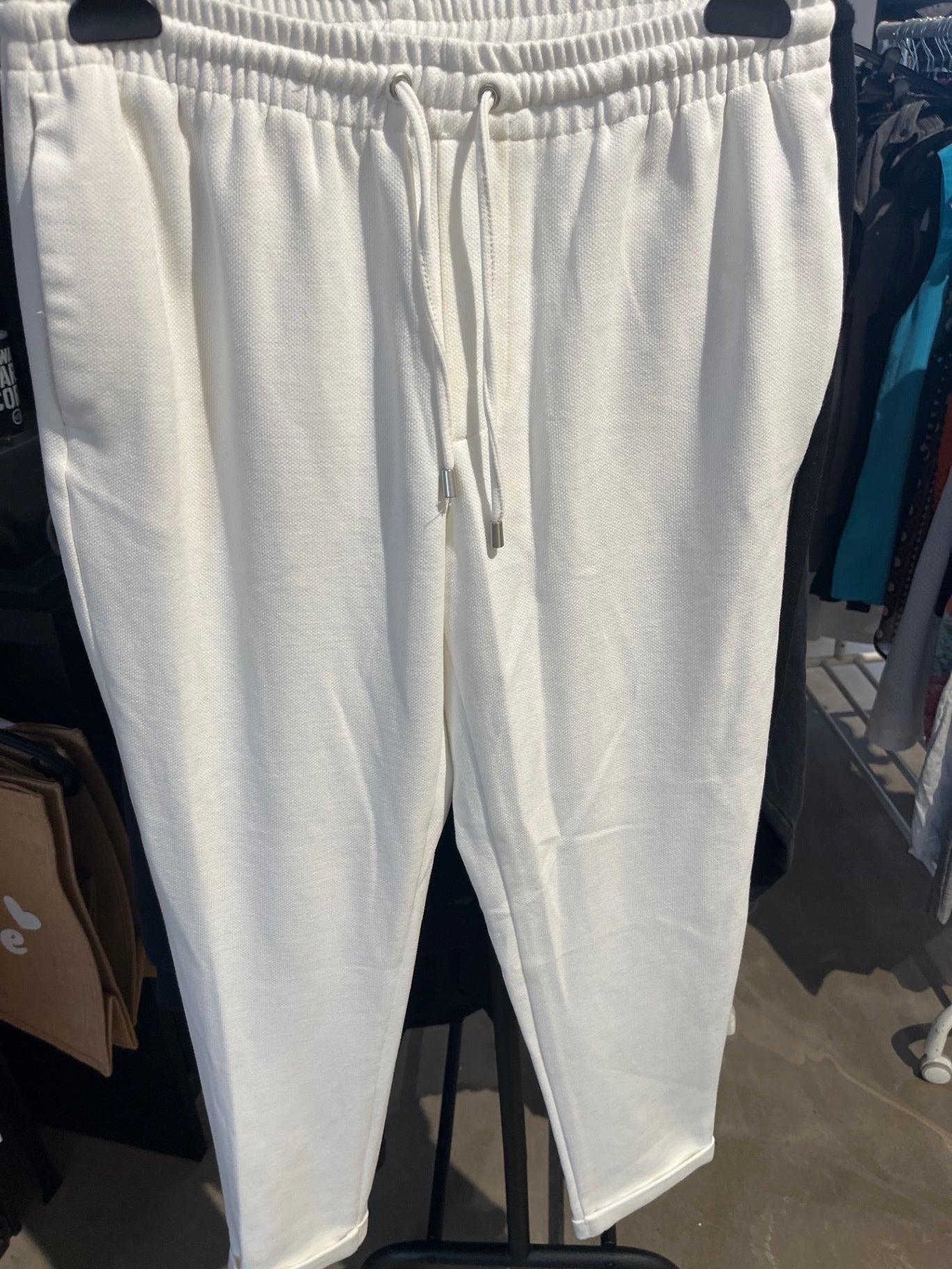 Stoffhose Weiß Gr.: 30