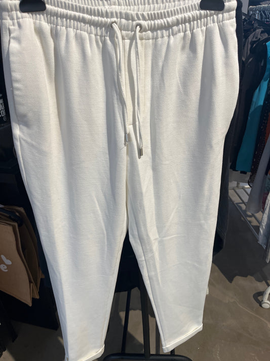 Stoffhose Weiß Gr.: 30
