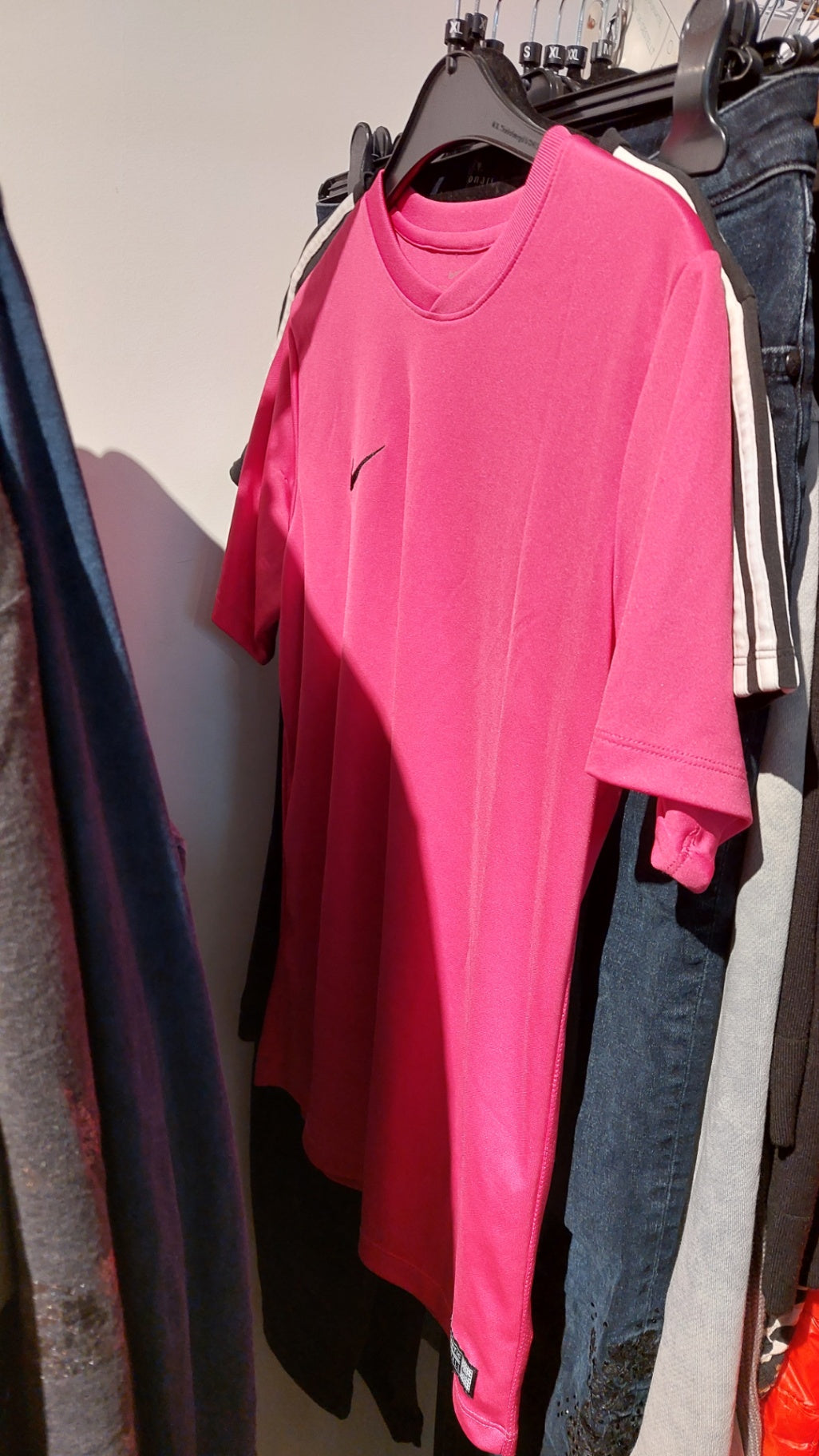 Nike T-Shirt Pink m. Gebrauchsspuren Gr.: XL