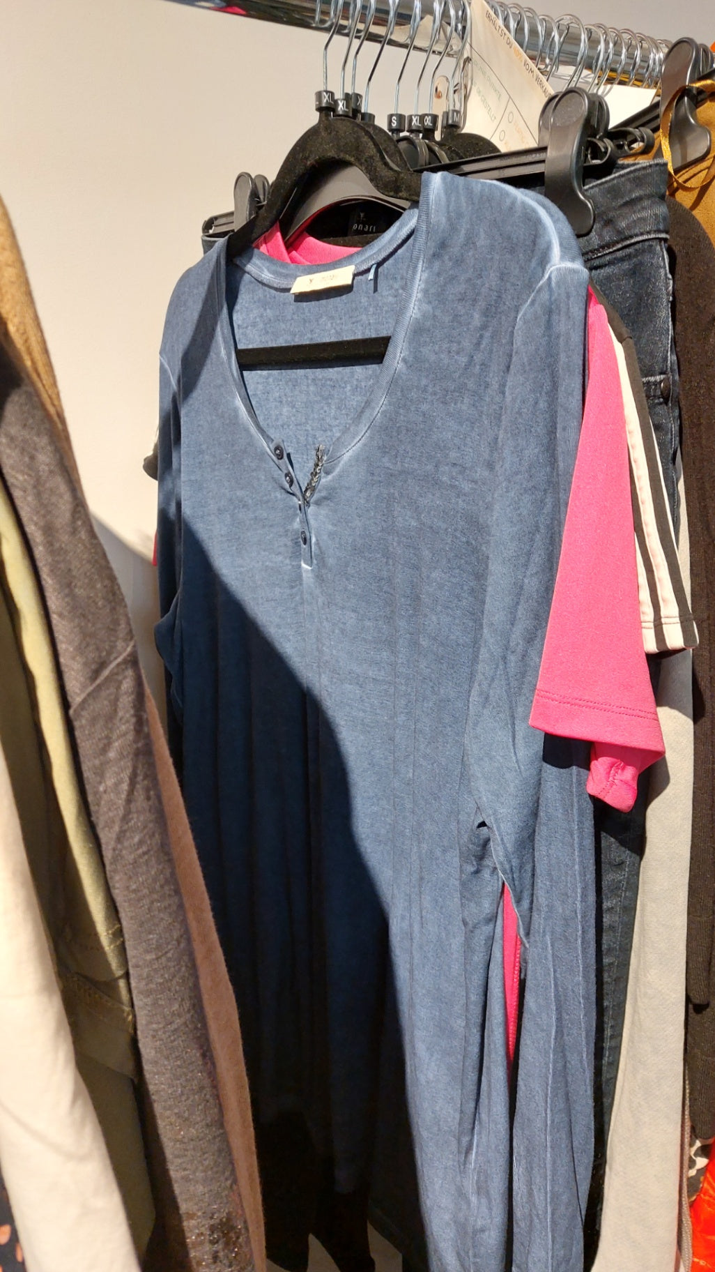 Monari Langarmshirt Blau Gr.: XL
