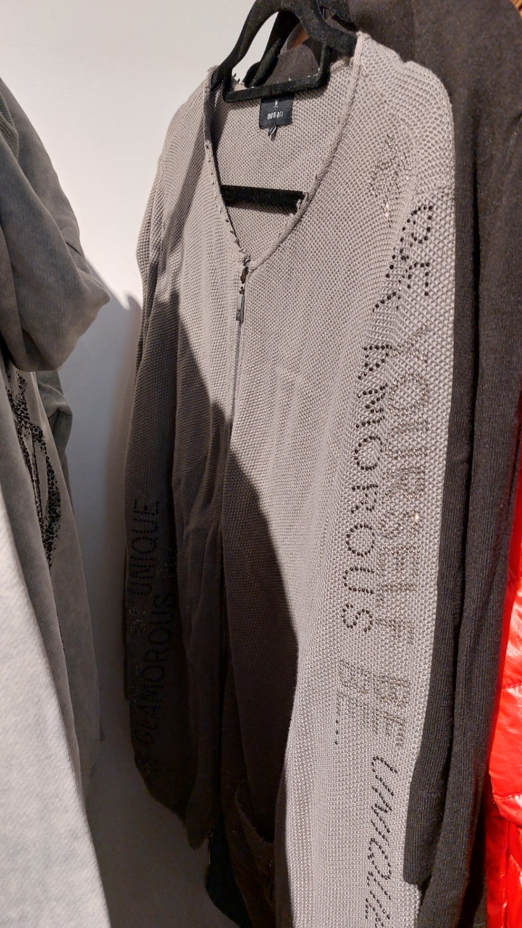 Monari Strickjacke Grau Gr.: XL