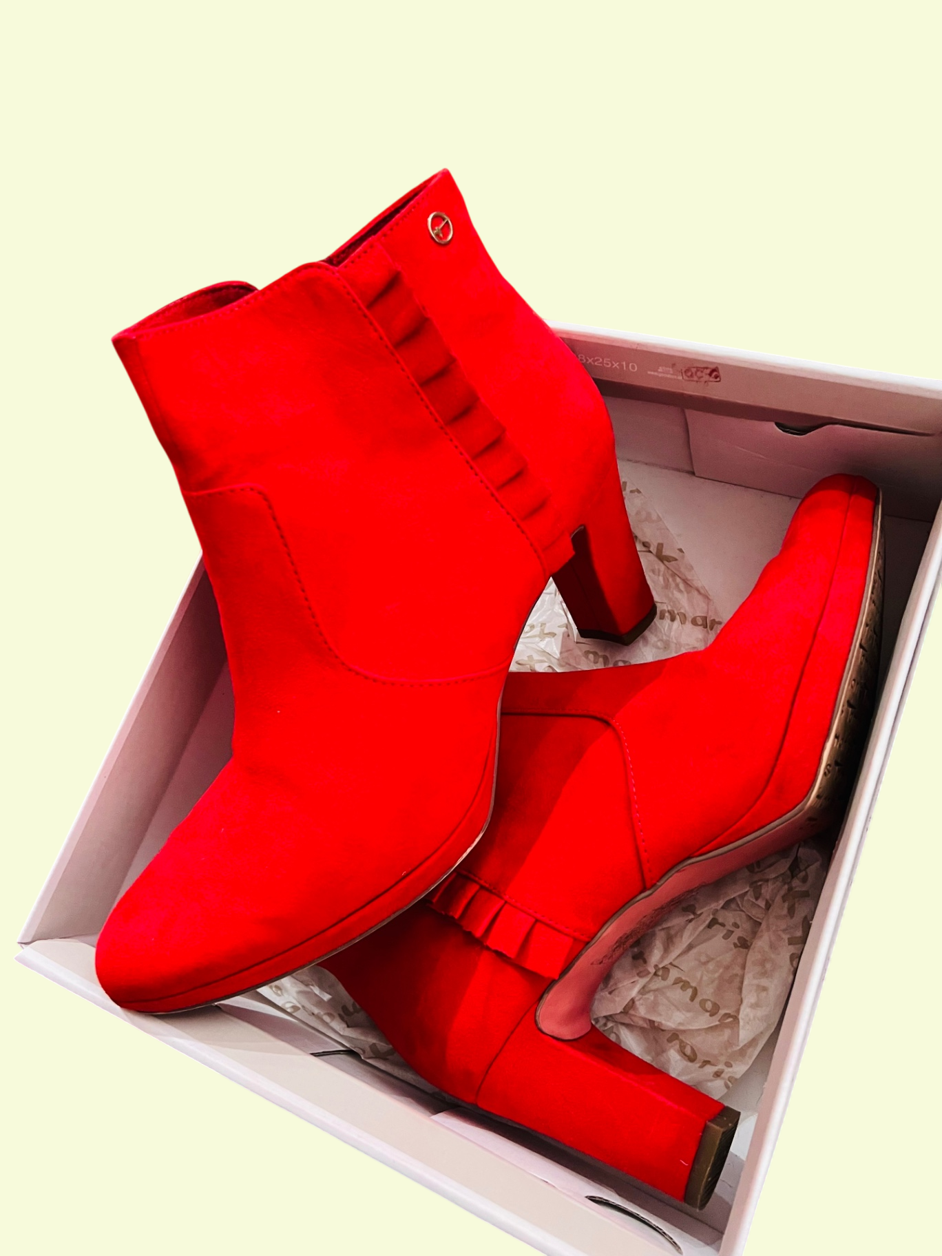Tamaris Stiefeletten Rot Gr.: 41