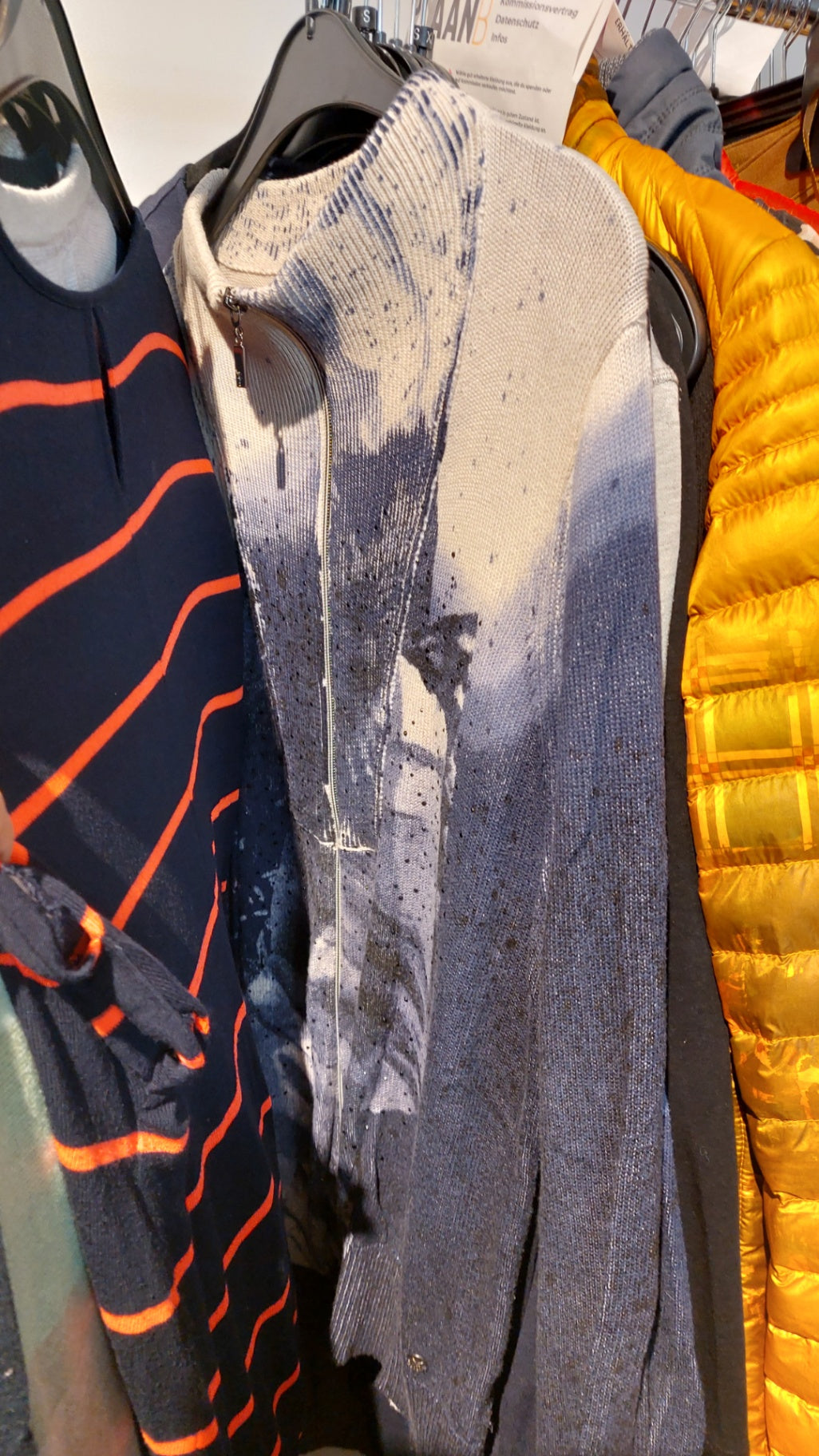 Monari Jacke Blau-Weiß Gr.: XXL
